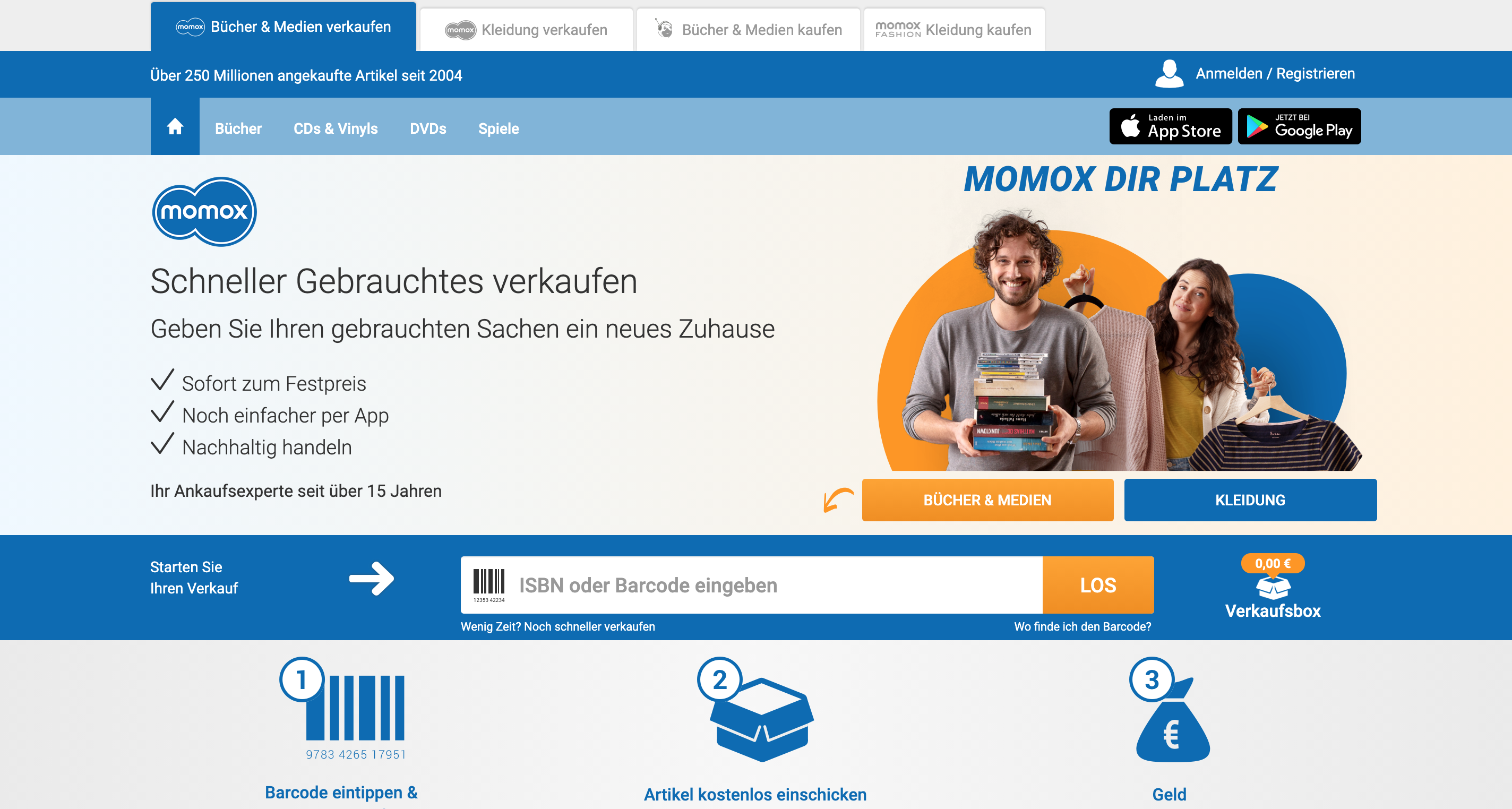 momox webseite